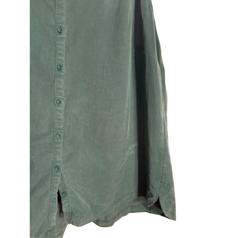 Anthropologie Jenny Green Button Up Racerback Back Swing Cami Sz L - Picture 7 of 9